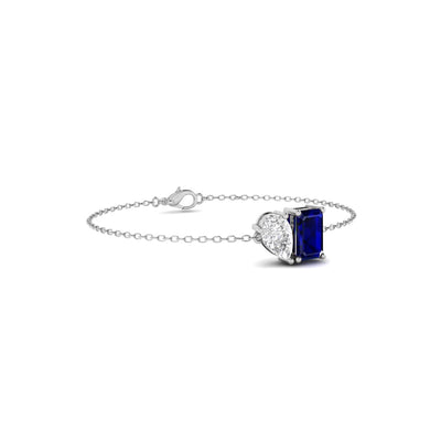 Toi et Moi Tia Bracelet in Sapphire - 1.2 carat