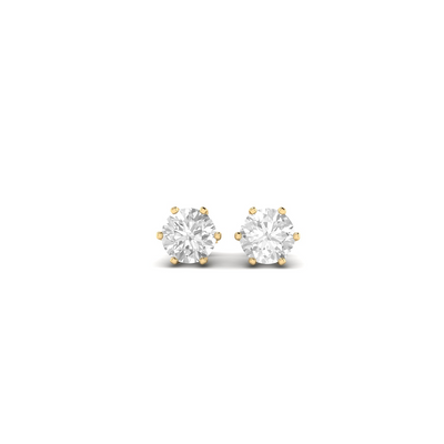 Round Soli Earring - 2 carats