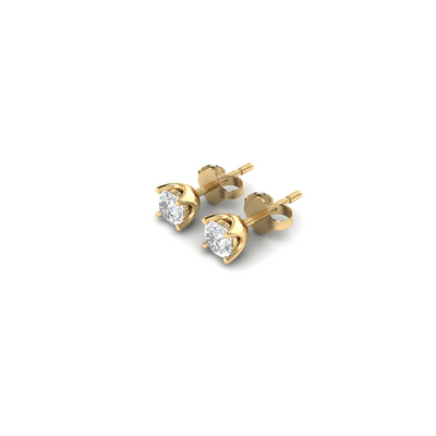 Round Soli Earrings - 0.5 carat