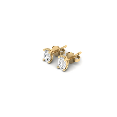 Oval Soli Earrings - 0.5 carat