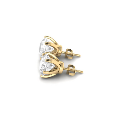 Round Soli Earrings - 6 carats