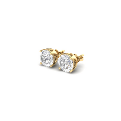 Round Soli Earrings - 3 carats