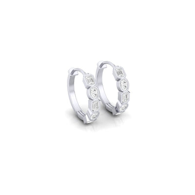 Multi-cut Ever Hoops - 0.5 carat