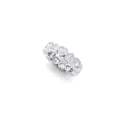 Heart Forever & Ever Ring in Bezel - 2.8 carats