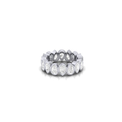 Pear Forever & Ever Ring in Bezel - 3.2 carats