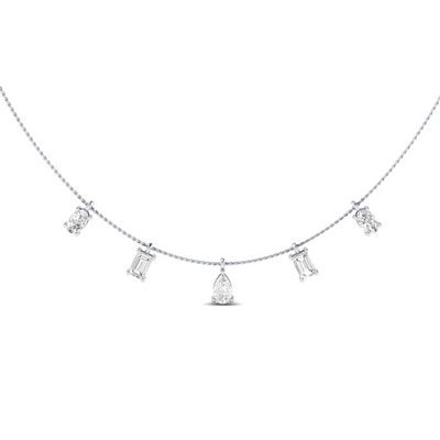 Mosaic Drop Pendant - 0.8 carats