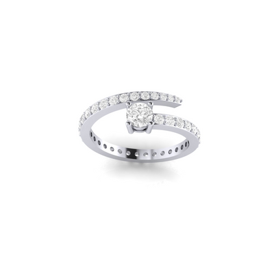 Iris Spiral Ring - 0.9 carat