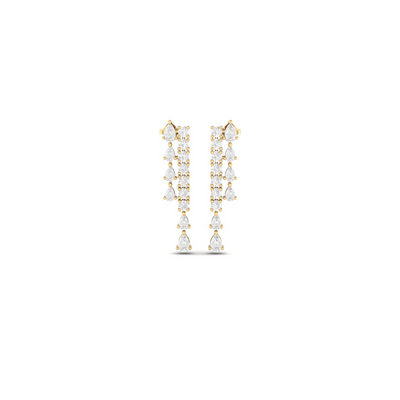 Many Games Parallel Earrings - 2.2 carats