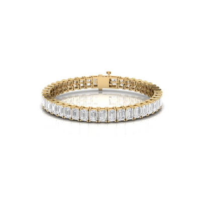 Emerald-cut Game On Bracelet - 12.9 carats