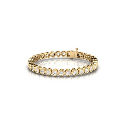 Round Game On Bracelet in Bezel - 2.9 carats