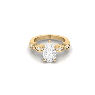 Pear Cluster Ring - 1.6 carat