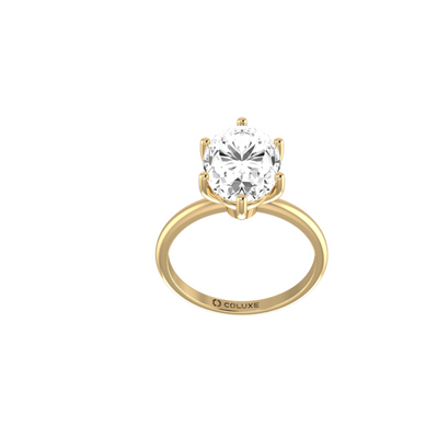 Oval Soli Ring - 3 carats