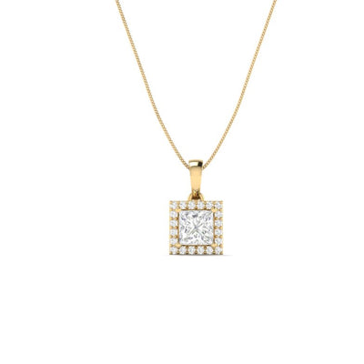 Princess Aura Pendant - 0.6 carat