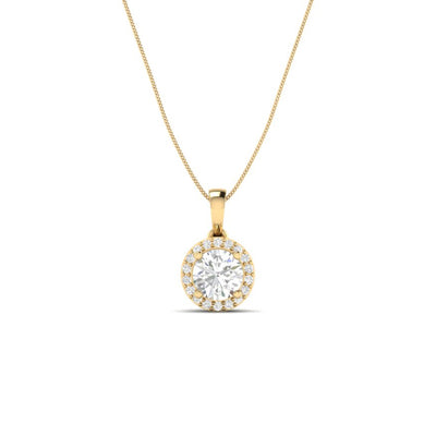 Round Aura Pendant - 0.6 carat