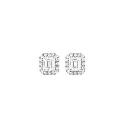 Emerald Aura Earrings - 0.7 carat
