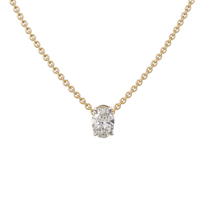 Oval Drop Pendant - 1 carat
