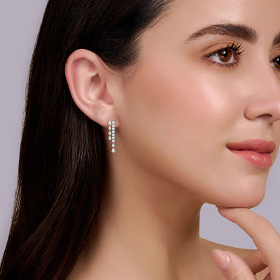 Many Games Parallel Earrings - 2.2 carats
