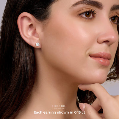 Round Soli Earrings - 3 carats