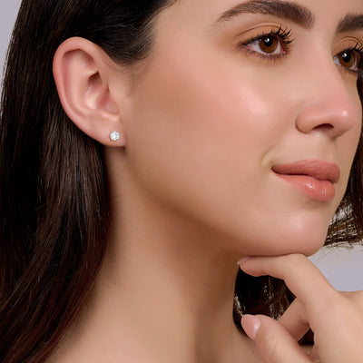 Round Soli Earring - 2 carats
