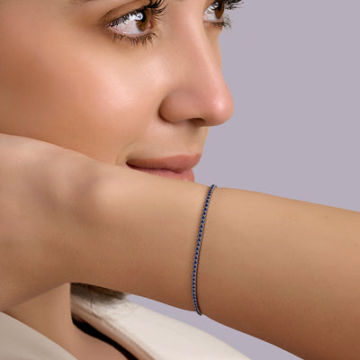Blue Sapphire Game On Bracelet - 1.6 carat