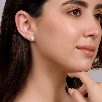 Round Soli Earrings - 6 carats