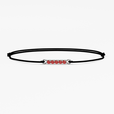 Ruby Bar String Bracelet