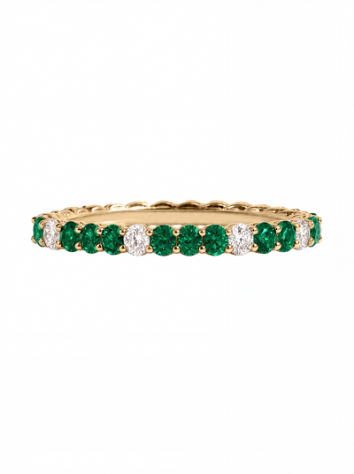 Ever Ring in Green Emerald- 1.46 carat