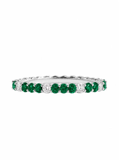 Ever Ring in Green Emerald- 1.46 carat