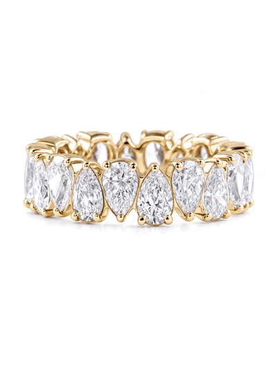 Pear Forever and Ever Ring- 0.2 carat each